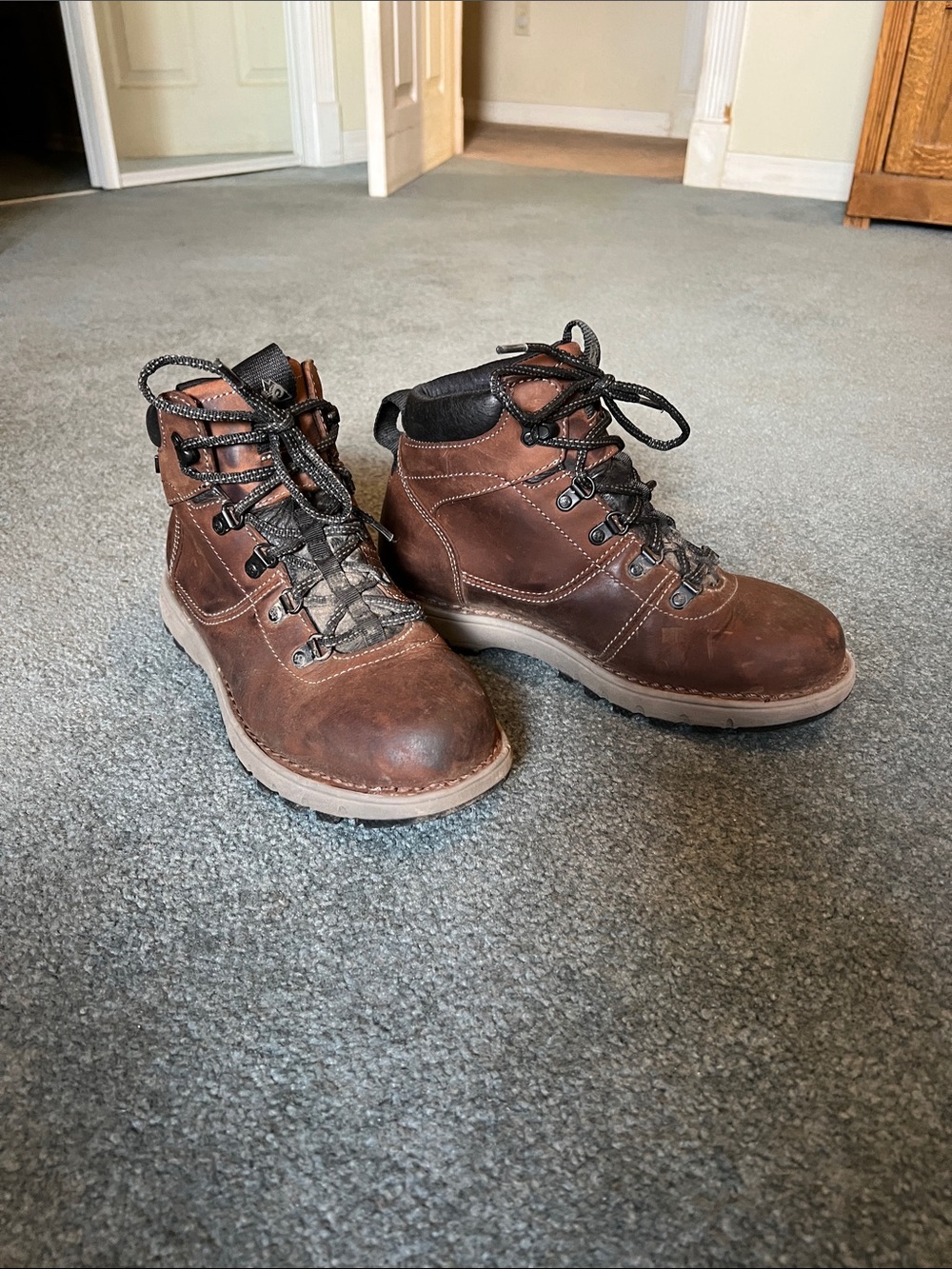 Rocky Brown Lace-Up Work Boots